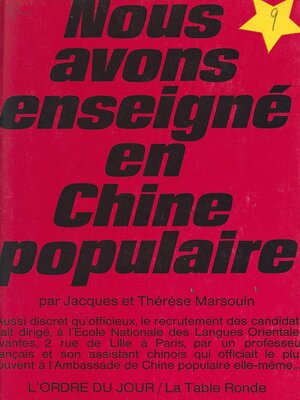 cover image of Nous avons enseigné en Chine populaire